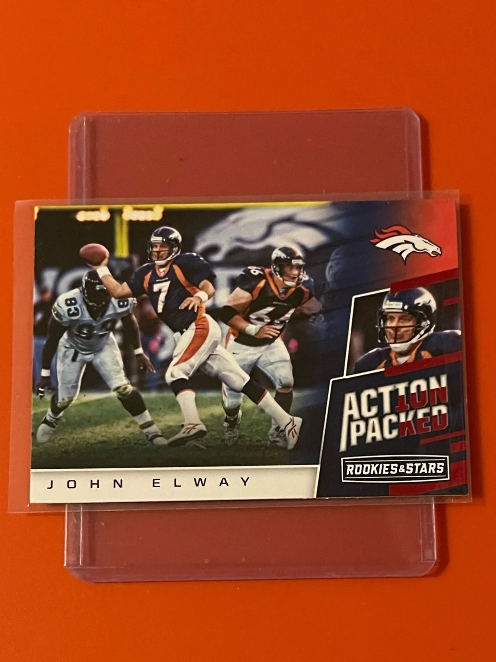 John Elway #15 2017 Panini Rookies & Stars [Action Packed] Football Trading Card